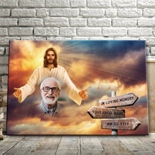 In Loving Memory - Custom Photo Memorial Gifts For Angel, Sympathy Gift Personalized Custom Framed Canvas Wall Art