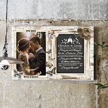 Christian And Lovely Wedding Anniversary Gifts Personalized Custom Framed Canvas Wall Art