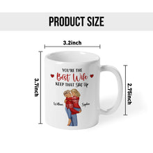 You're The Best Wife Best Husband - Customized Personalized Mug - Christmas Gift For Couple Husband Wife