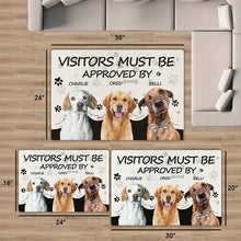 Visitors Must Be Approved By This Dog - Custom Photo Doormat Gifts For Dog Lovers