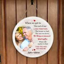 Custom Photo Couple Husband Wife - Custom Door Sign Gift For Couple - Wedding Valentine's Day Gift For Husband Wife