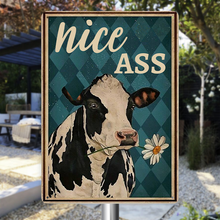 Personalized Custom Metal Sign Funny Biting the Daisies Bathroom Farmhouse Metal Sign For Restroom