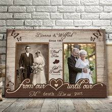 Custom Photo Personalized Canvas Keep Happiness Here Gifts For Our Happy Marriage For Couples