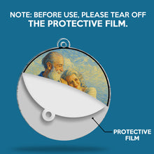 Custom Photo Couple Starry Night Style - Personalized Acrylic Ornament - Special Gifts For Couples, Lovers, Husband Wife