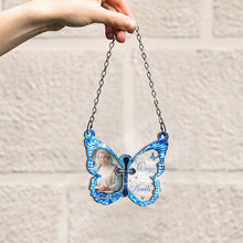 Custom Photo Your Wings Were Ready But Our Hearts Weren't - Personalized Window Suncatcher - Memorial Gift For Family Members