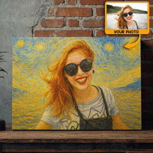 Starry Night Sky Photo Theme Horizontal - Turn Your Moments With Loved Ones Into An Art Piece - Unique Gift For Family Members, Siblings, Friends