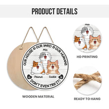 Don't Even Try It  - Personalized Customized Doorsign Best Gift For Pet Cat Lover