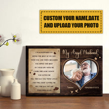 Custom Photo Personalized Memorial Gifts For Loss Of Husband Memorial Bereavement Loss Of Loved - Personalized Custom Canvas