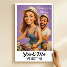 Custom Photo For Loved One Caricature Style - Turn Your Moment Into A Vintage Art Piece - Gift For Couple, Him, Her, Husband, Wife