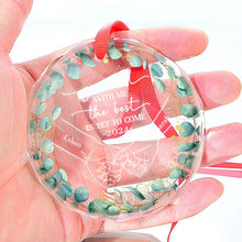 The Best Is Get To Come - Customized Personalized Glass Ornament - Gift For Couple Husband Wife
