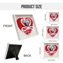 Custom Photo God Knew My Heart Needed You Gift For Couple Personalized Custom Flower Shadow Box