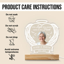 Custom Photo Your Light Will Always Shine - Customized Personalized 3D Led Light - Gift For Memorial Loss Family Gift