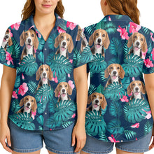 Custom Pet Photo Flowery - Personalized Customized Hawaiian Shirt - Lovely Gift For Pet Lovers
