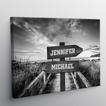 Our Names Are Recorded Next To The Ocean - Canvas Canvas, Gifts Personalized Custom Framed Canvas Wall Art