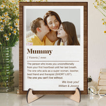 Custom Photo Personalized Customized 2-Layered Wooden Plaque - Gift For Family Husband Wife Couple Sister Bestie