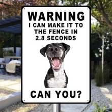 Custom Dog Photo - Warning Personality Customized Metal Sign - Gift For Dog Lover