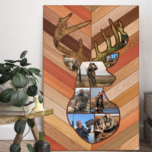 Deer Hunting Memories - Customized Personalized Canvas - Hunting Dad, Gift for Dad, Deer Hunting Gift, Best Gift For Deer Hunters