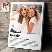 Best Friend Gift - Personalized Customized Canvas - Gift For Best Friend