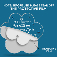 Custom Pet Photo I'll Carry You With Me - Customized Personalized Car Ornament - Memorial Gift For Pet Loss Memorial Dog Mom Dog Dad