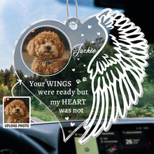 Custom Photo You Were My Hello - Customized Personalized Car Ornament - Sympathy Gift For Pet Owners, Pet Lovers