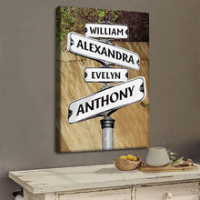 Customized Street Sign - Personalized Custom Framed Canvas Wall Art - Gift For Family