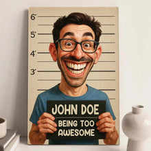 Custom Photo Funny Art Caricature Style - Personalized Customized Canvas - Unique Gift For Family Members, Best Friends, Siblings