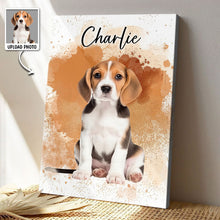 Custom Photo Dog Cat - Personalized Customized Canvas - Gift For Pet Lovers