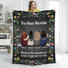 Personalized Custom Fleece Flannel Blanket Bestie Blanket - Gifts For Besties, Sisters