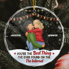 You're The Best Thing - Customized Personalized Glass Ornament - Christmas Gift For Couple Husband Wife