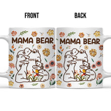 Hugging Mama Bear - Customized Personalized Mug - Family Gift For Mom Mother Daughter Son