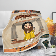 Personalized Custom Fleece Flannel Blanket Gifts For Book Lovers