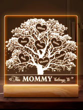 Family Tree This Grandma Belongs To - Personalized Customized 3D LED Light - Gift For Family Members, Grandparents