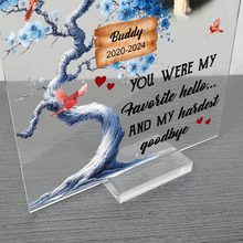 Custom Pet Photo - Memorial Customized Personality Acrylic Plaque - Gift For Pet Lover