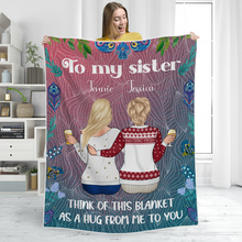Think Of This Blanket As A Hug From Me To You - Personalized Blanket - Gifts For Best Friends