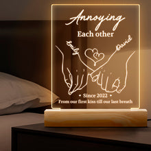 Annoying Each Other - Couple Customized Personalized 3D LED Light - Gift For Husband Wife, Anniversary