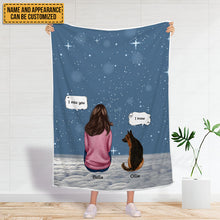 Memorial Pet Blanket - Personalized Customized Blanket - Gift For Pet Lover Dog Lover - Gift In Memory Of The Dog