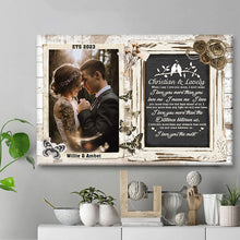 Christian And Lovely Wedding Anniversary Gifts Personalized Custom Framed Canvas Wall Art