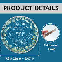 The Best Is Get To Come - Customized Personalized Glass Ornament - Gift For Couple Husband Wife