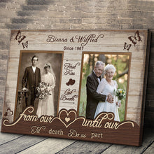 Custom Photo Personalized Canvas Keep Happiness Here Gifts For Our Happy Marriage For Couples
