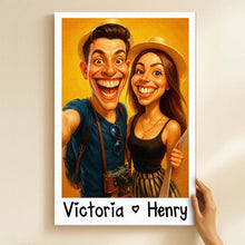 Custom Photo Loved One Caricature Style - Turn Your Moment Into A Unique Art Piece - Special Gift For Couple, Him, Her, Husband, Wife