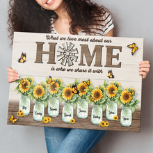 Our Home Sweet Garden - Personalized Customized Canvas - Gift For Family Members, Couples, Lovers