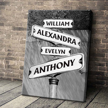 Customized Street Sign - Personalized Custom Framed Canvas Wall Art - Gift For Family