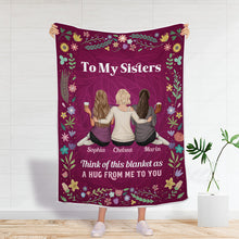 Personalized Custom Fleece Flannel Blanket Bestie Blanket - Gifts For Besties, Sisters