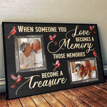 When Someone You Love Becomes A Memory - Personalized Customized Canvas - Memorial Gift For Family Members