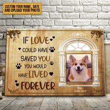 Custom Photo Personalized Canvas Wall Art You Would Have Lived Forever Gift The Moment That You Left Me