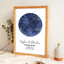 Starry Map The Night We Met - Personalized Customized Canvas - Gifts For Couple, Lover