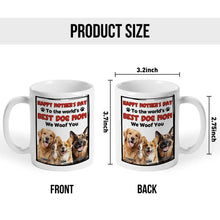 Custom Photo The World's Best Mom - Personalized Customized Mug - Gifts For Dog Lovers