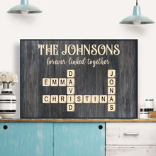 Forever Linked Togerther - Personalized Customized Family Name Canvas - Gifts For Family Members