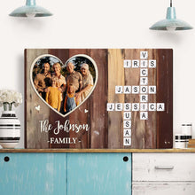 Custom Photo Forever A Family - Personalized Customized Family Canvas - Christmas Gifts For Family Members