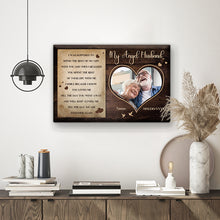 Custom Photo Personalized Memorial Gifts For Loss Of Husband Memorial Bereavement Loss Of Loved - Personalized Custom Canvas